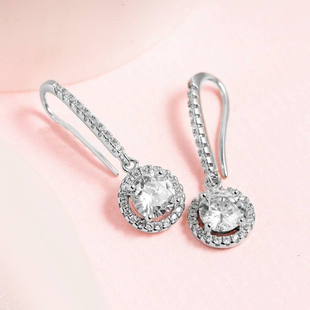 Sleek And Steller Silver Fish Hook 925 Silver Earrings : EAR-20067