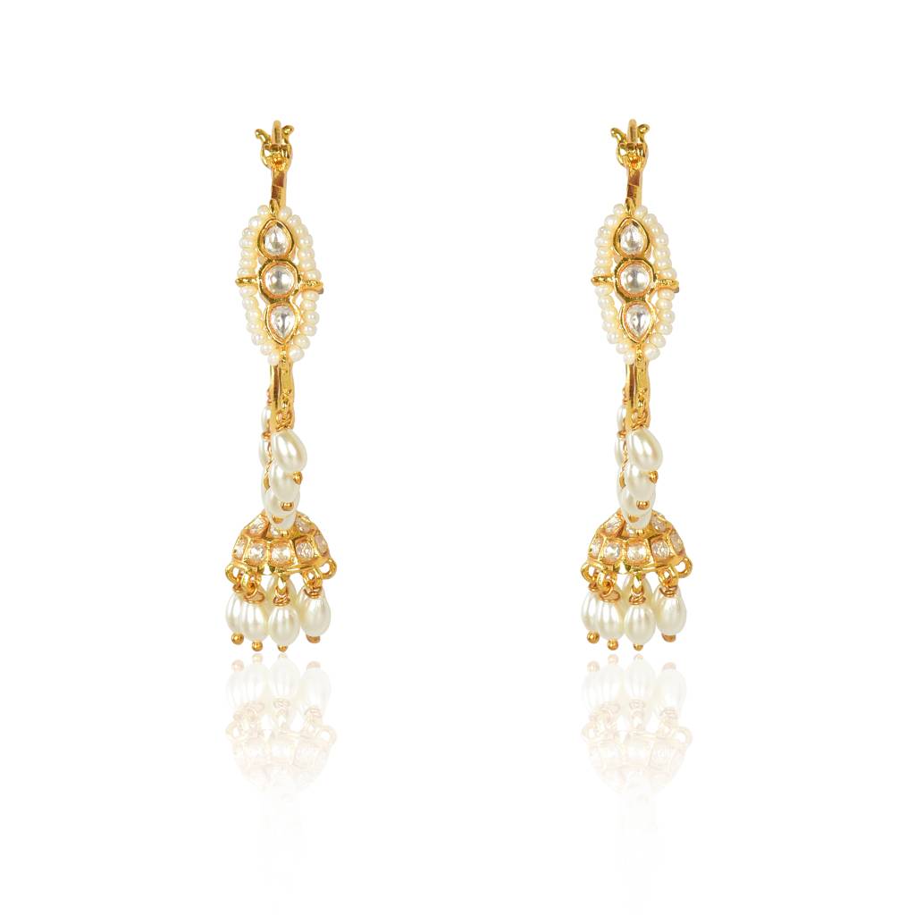 Kundan Jhumki Bali Earrings : IE892