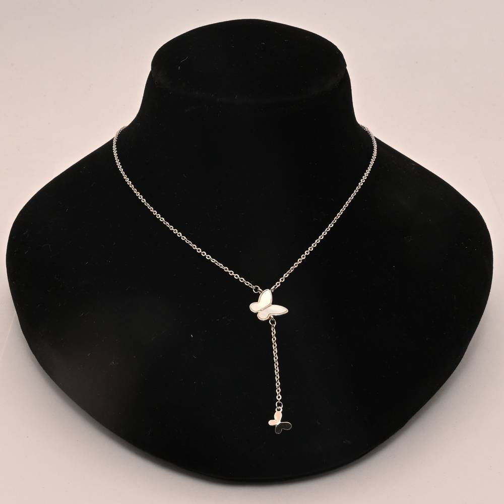 925 Pure Silver Charming Butterfly Chain Pendant : CP1030