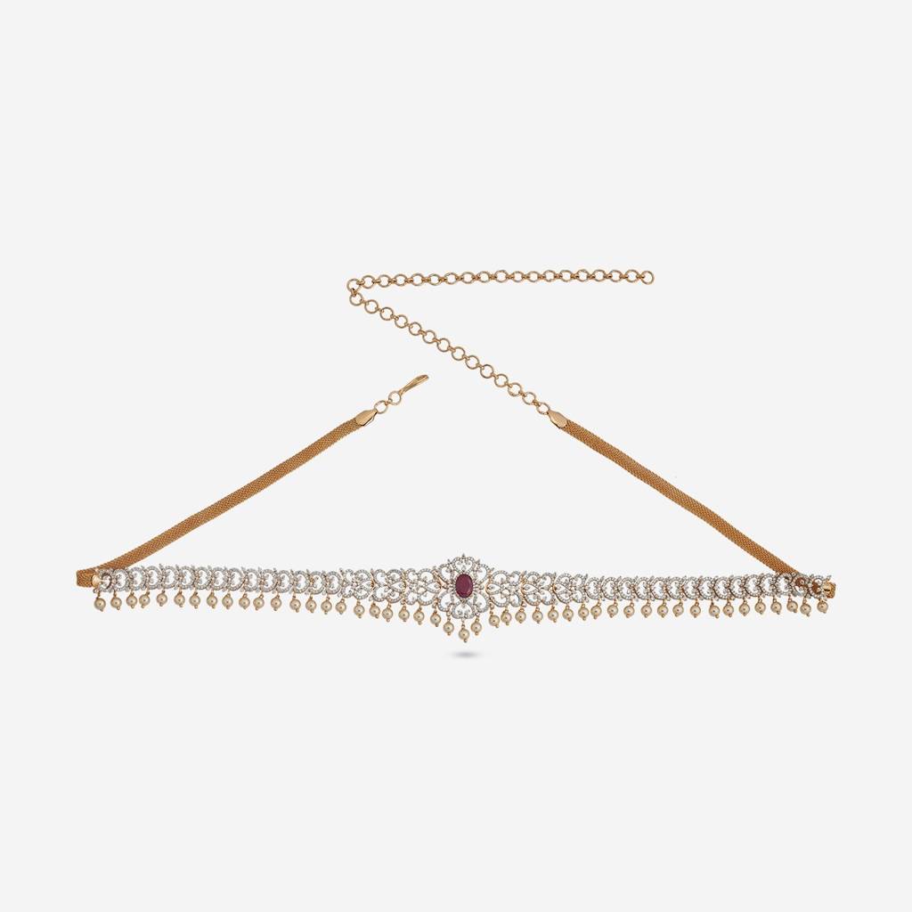 Rhodium-Gold Plated - Bridesmaid Zircon Belt - 457119 : 457119