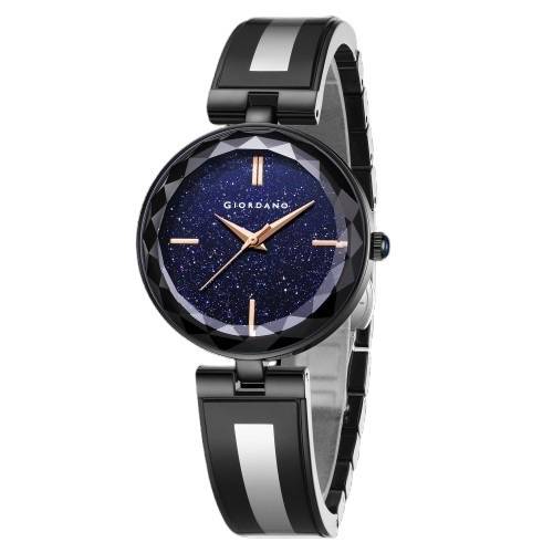 Giordano Luxurious Analog Watch For Women With Elegant Diamond Cut Glass And Stainless Steel Strap - Gz-60082 : GZ-60082-11