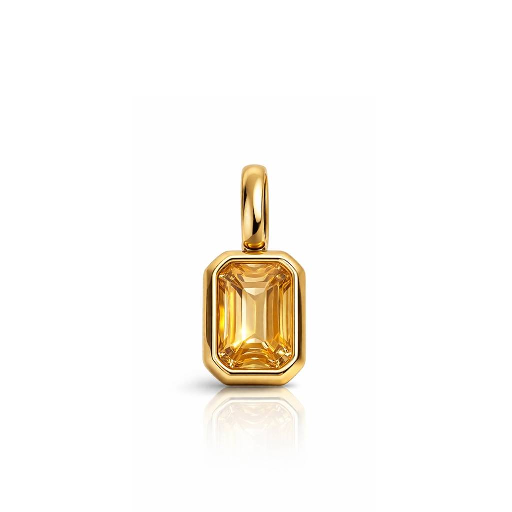 18K Gold-Plated Stone Pendant : 1009817