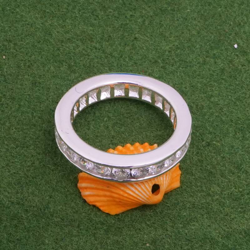 925 Pure Silver Band Full Eternity Ring | Wedding Silver Band Toe Ring : LR1193