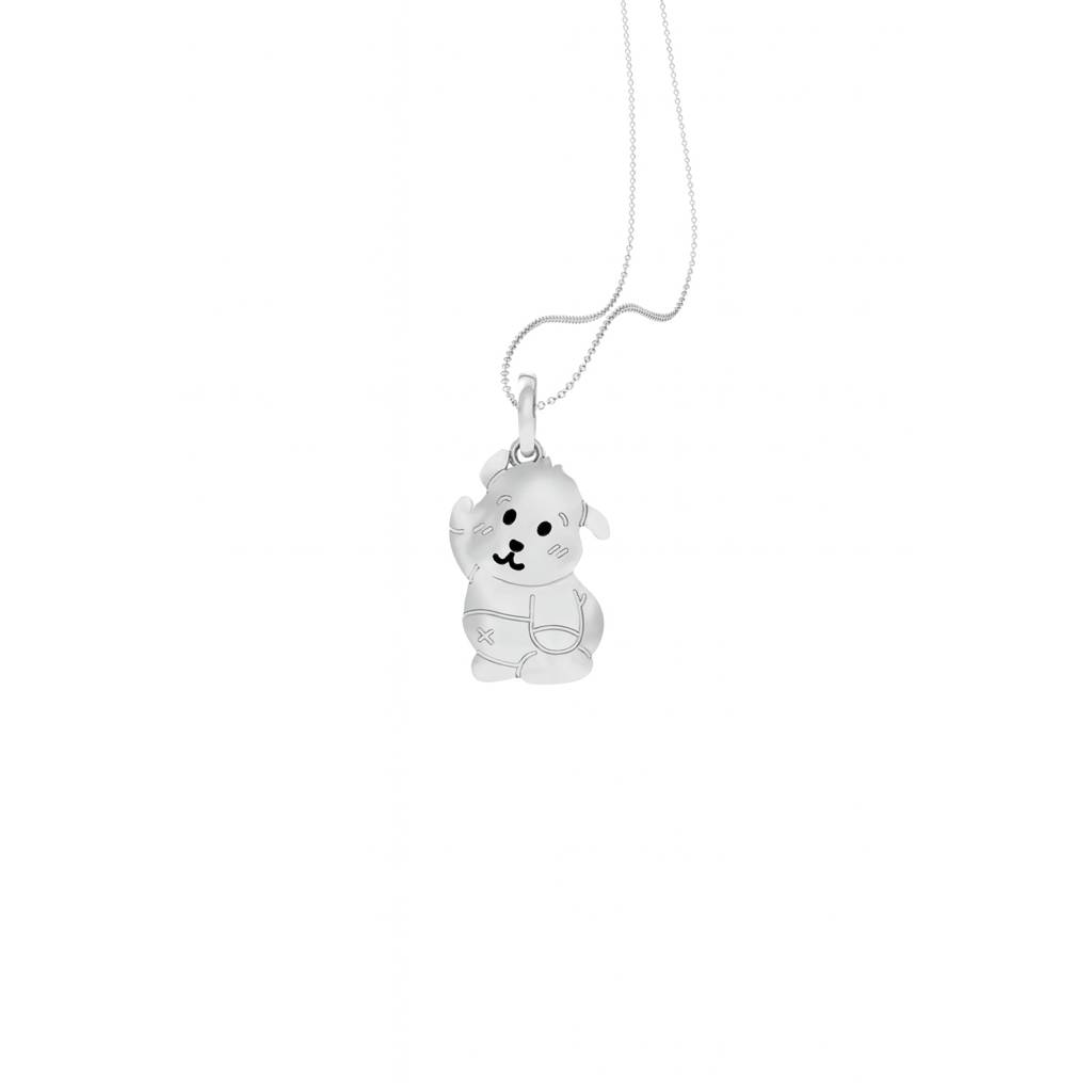 925 Pure Silver Dog Chain Pendant 925 Pure Silver Dog Chain