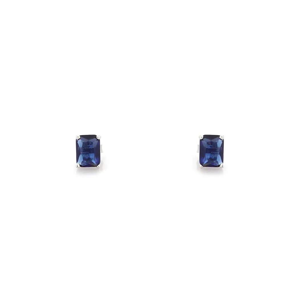 Iski Uski 925 Sterling Silver Mishi Sapphire Drop Earrings