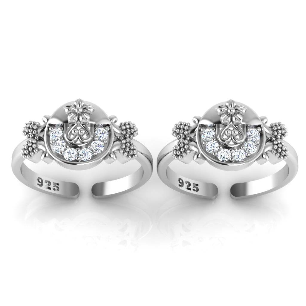 Iski Uski 925 Sterling Traditional Silver Toe Rings