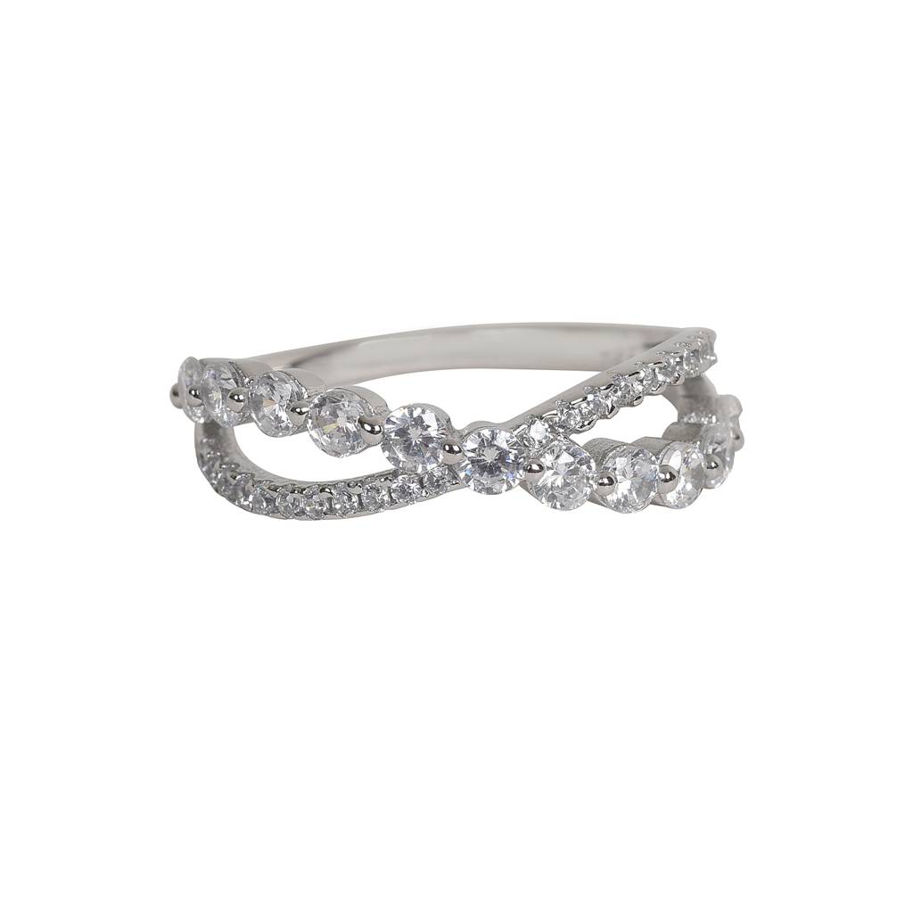 Infinity 92.5 Sterling Silver Ring : SR001-6