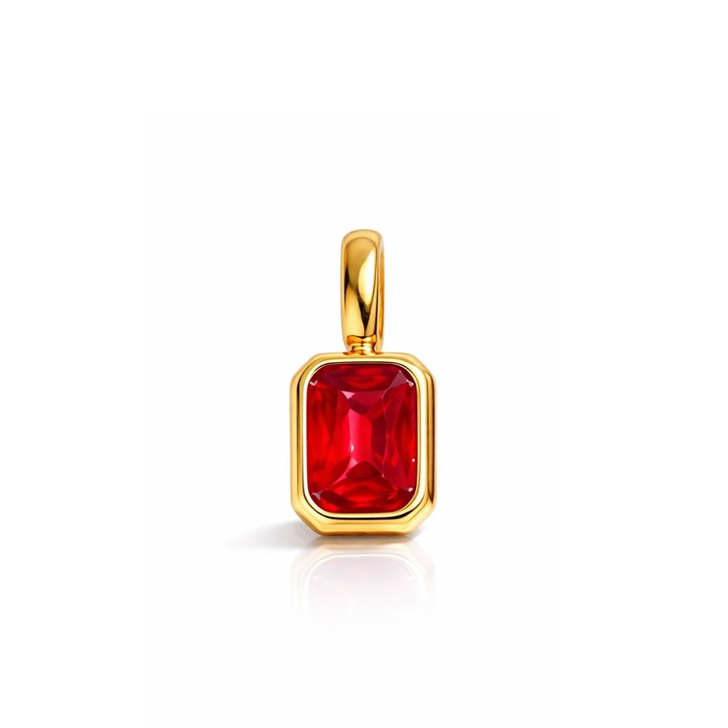 18K Gold-Plated Stone Pendant : 1009812