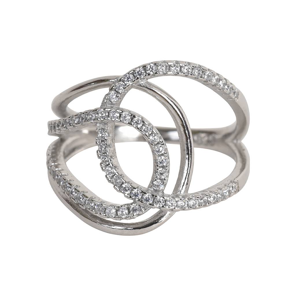 925 Sterling Silver Statement Ring : SR007-7
