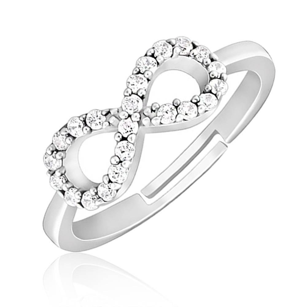 925 Silver Infinity  Ring : IS-RG-PL-1100