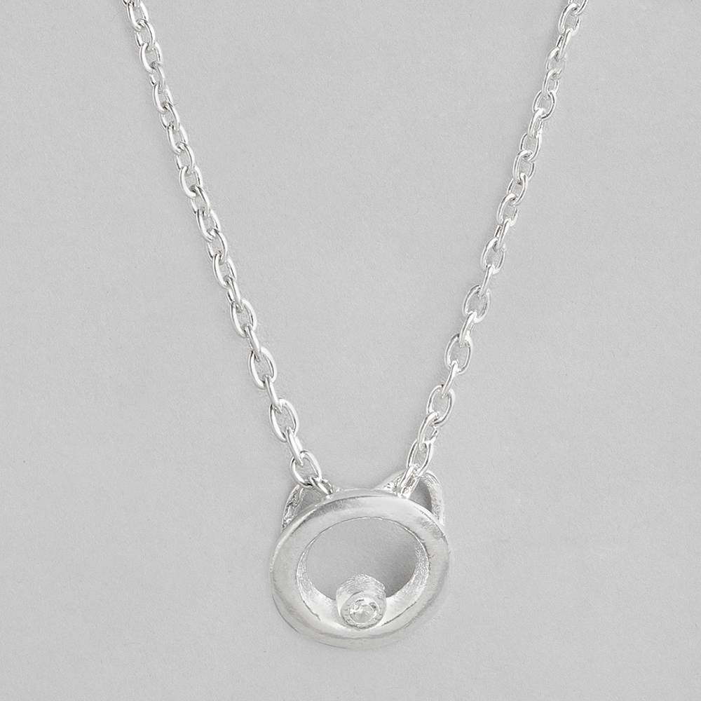 92.5 Silver Cute Necklace : 92.5 Silver Cute Necklace : Z125SG002N090