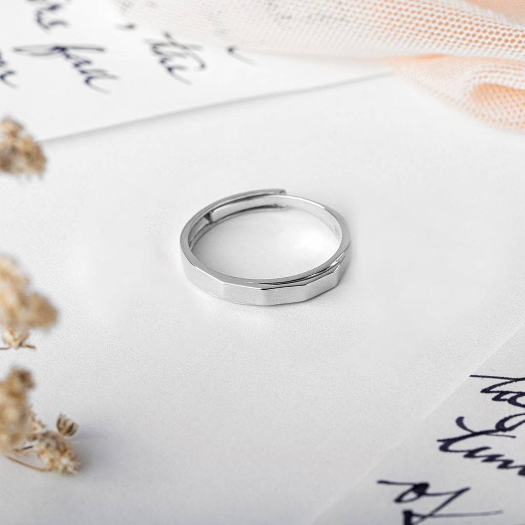 Cohort Band 925 Sterling Silver Ring For Him (Adjustable) Sterling  Silver Silver - Main Image