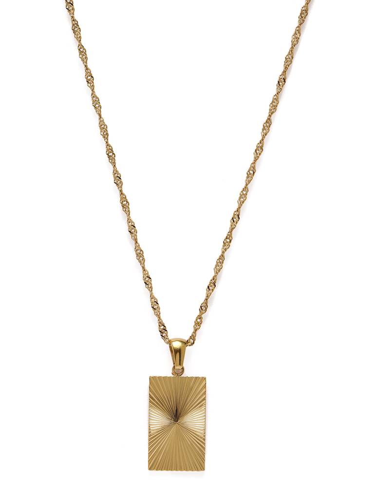 Sun Rays Rectangular Pendant : AVPE10020
