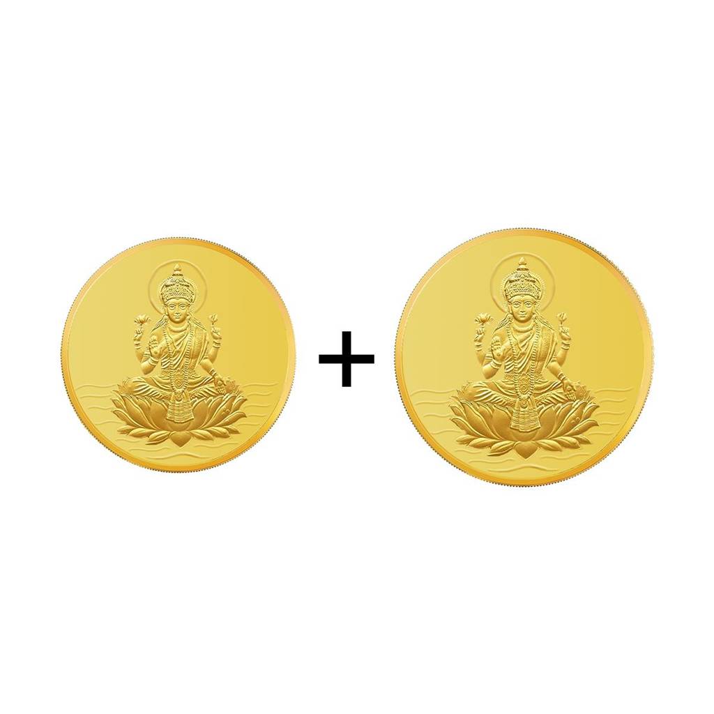 24Kt 2 Gm + 5 Gm Lakshmi Gold Coin : SC0006-YG-C