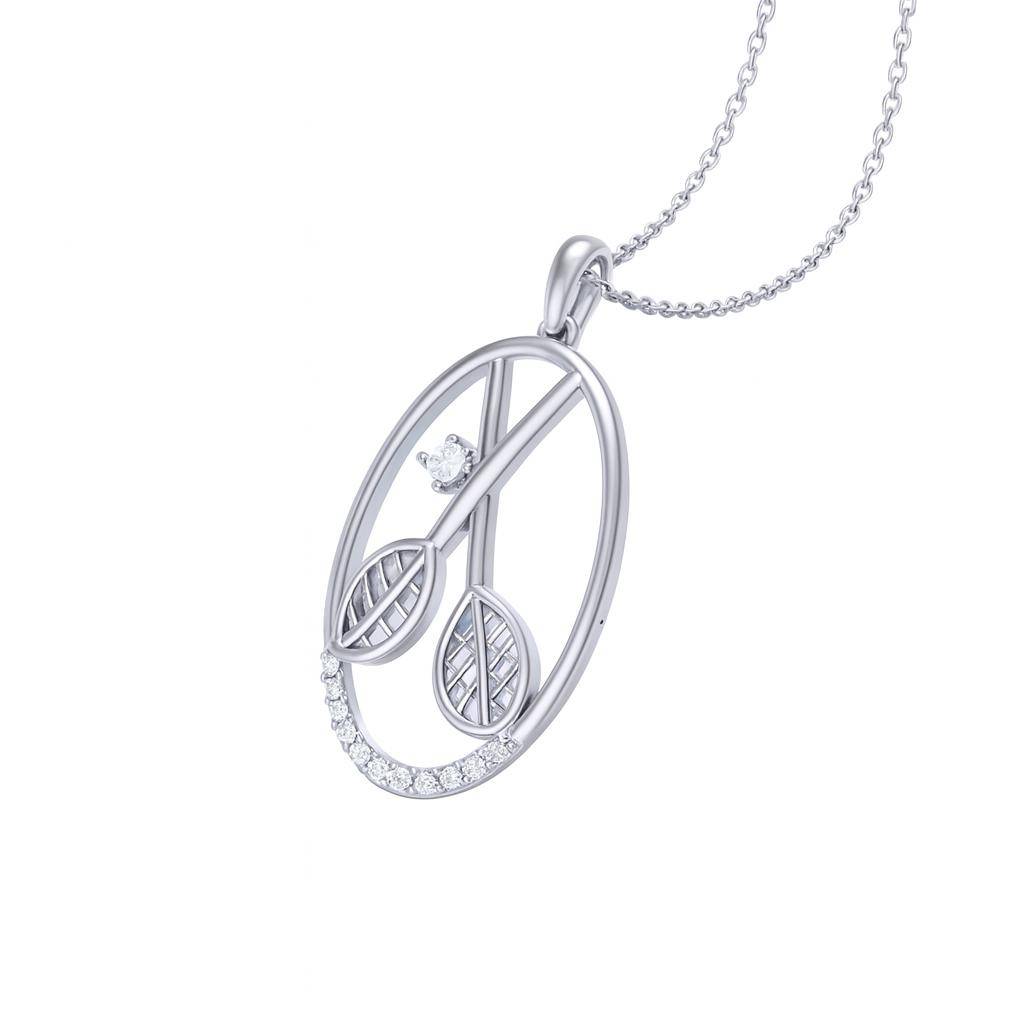 925 Pure Silver Badminton Chain Pendant : CP1096