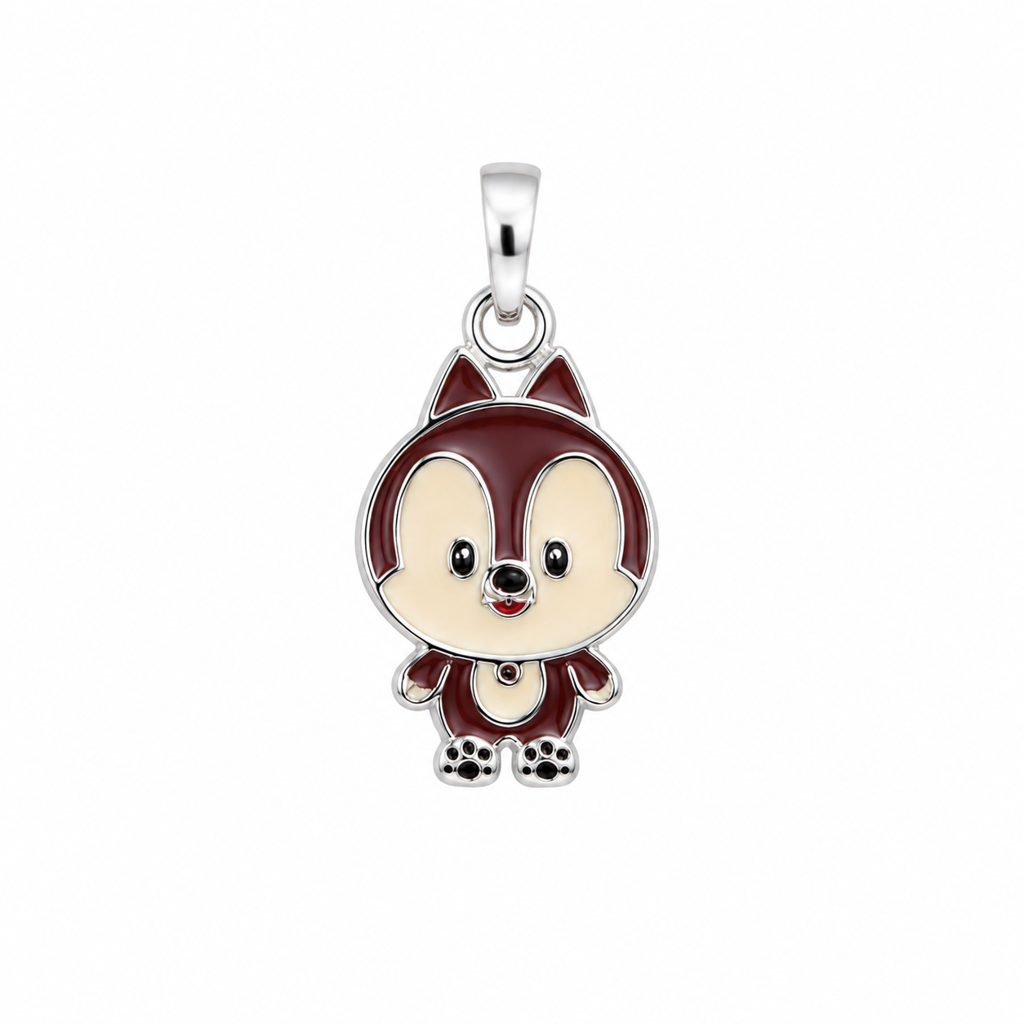 925 Silve Silver Little Chipmunk Kids Necklace : PH05939
