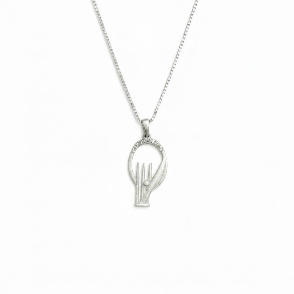 925 Pure Silver Cricket Chain Pendant : CP1097