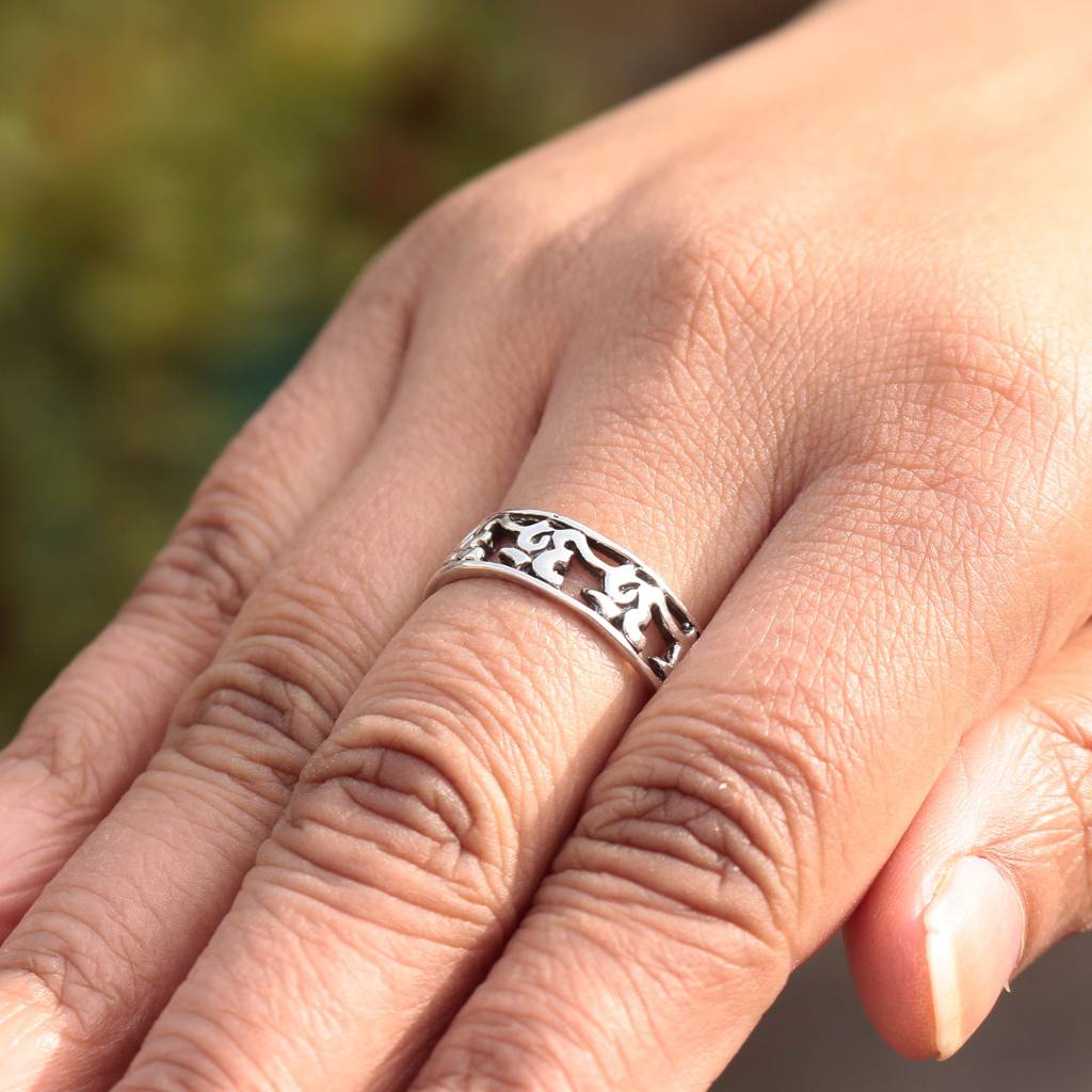 925 Sterling Silver Plain Silver Ring For Women - Authentic Silver Jewelry | Handcrafted Elegant Gift : FU-0846