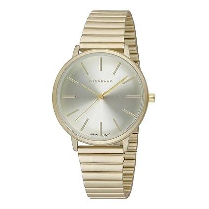 Giordano Stylish Analog Watch For Women With Round Dial, 3 Hand Mechanism And Stainless Steel Strap : GZ-60057-11
