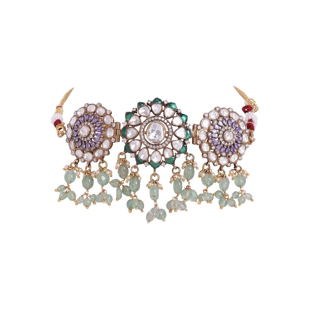 Moissanite Polki Necklace 5 : PJ122