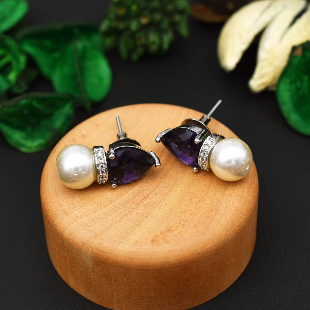 Twilight Cascade Sapphire Earrings : PJEARWPBCZ06