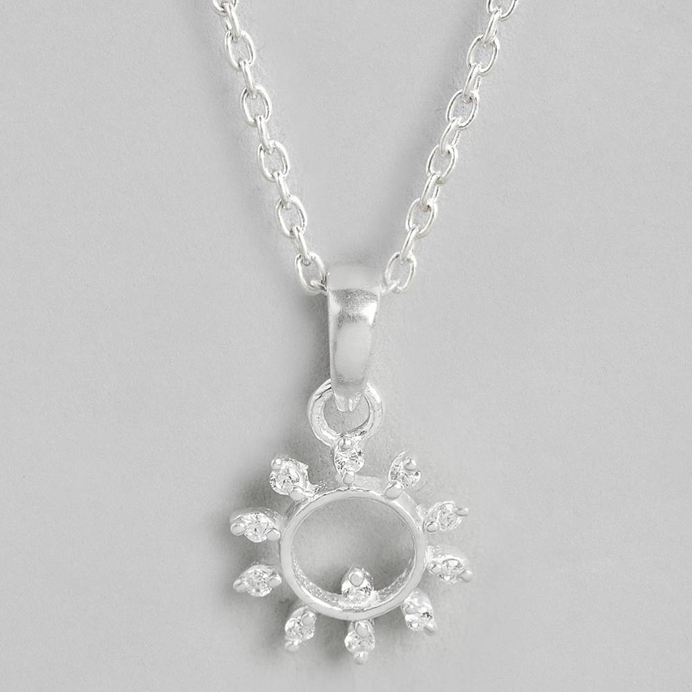 92.5 Silver Sun Necklace : Z125SG002N021