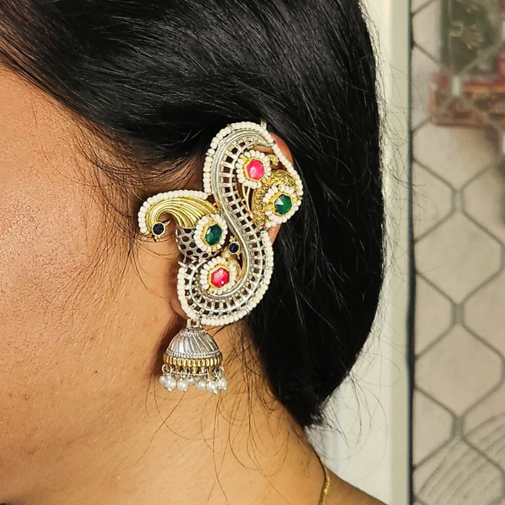 Dandiya Dreams Kundan Ear Cuffs : ER010