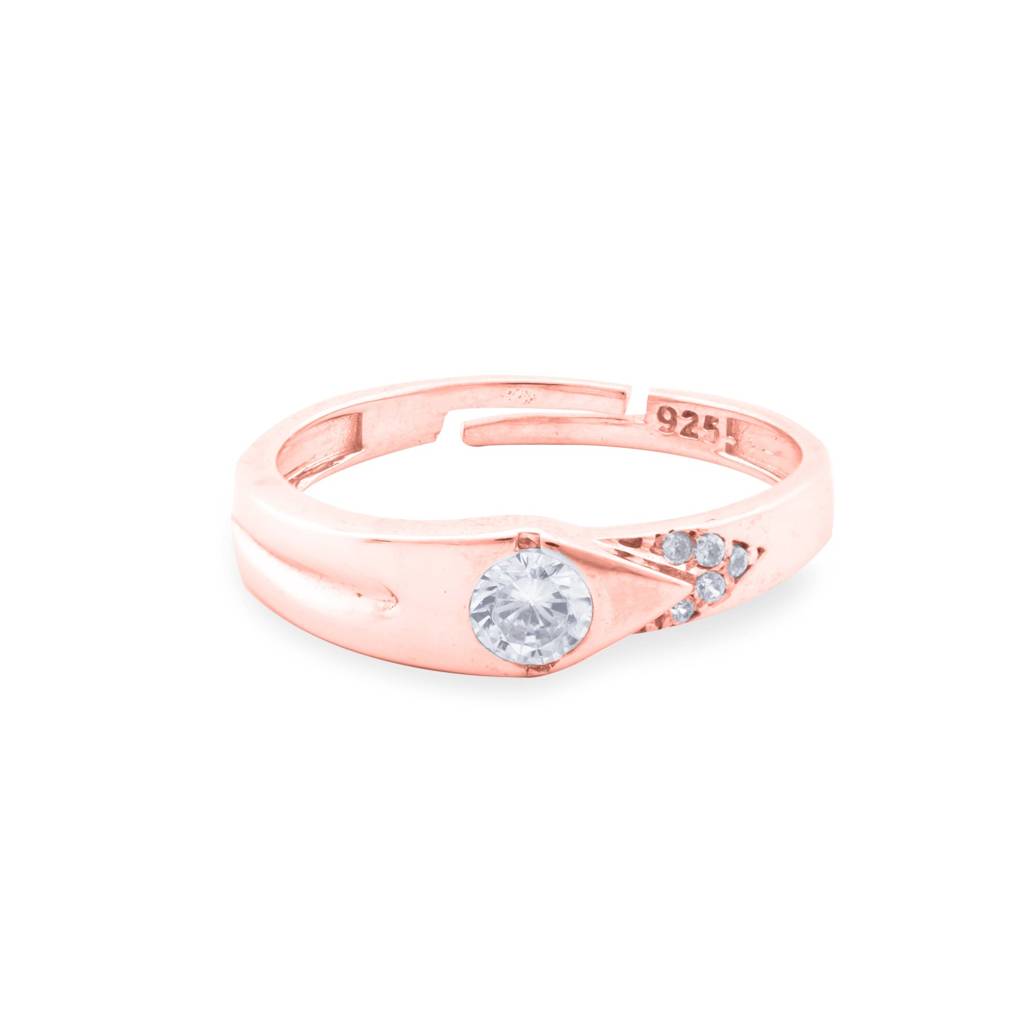 Rose Gold Love Unfold Band For Her : ZLCPLR-1003WR