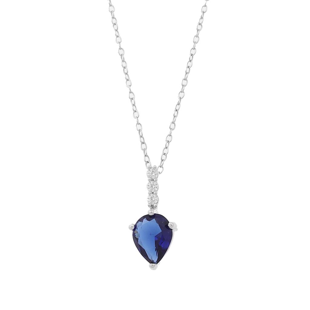 Iski Uski 925 Sterling Silver Eva Sapphire Pendant