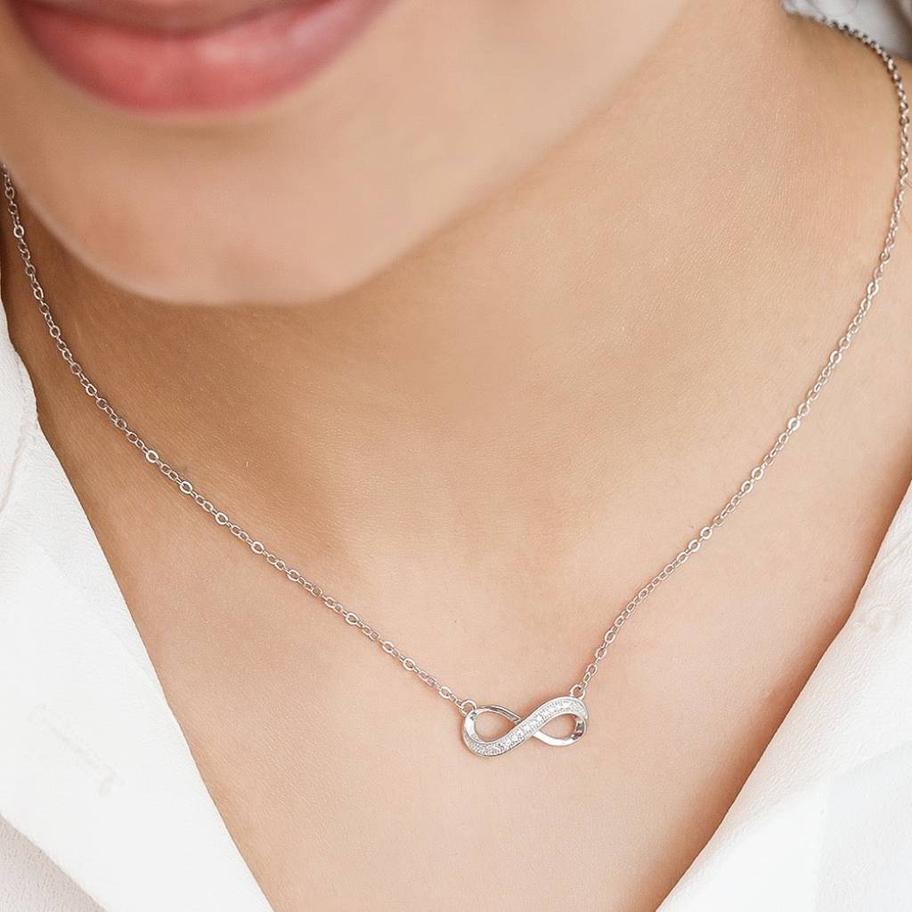 Infinity 925 Silver Necklace : NL-30075