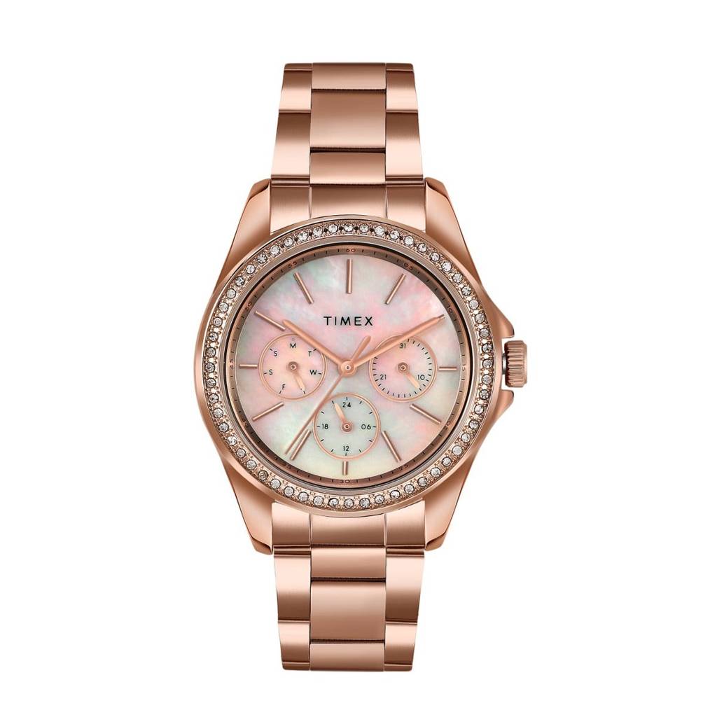 Timex Round 36Mm Dial Analog Women Watch - Tw000Z401 : TW000Z403