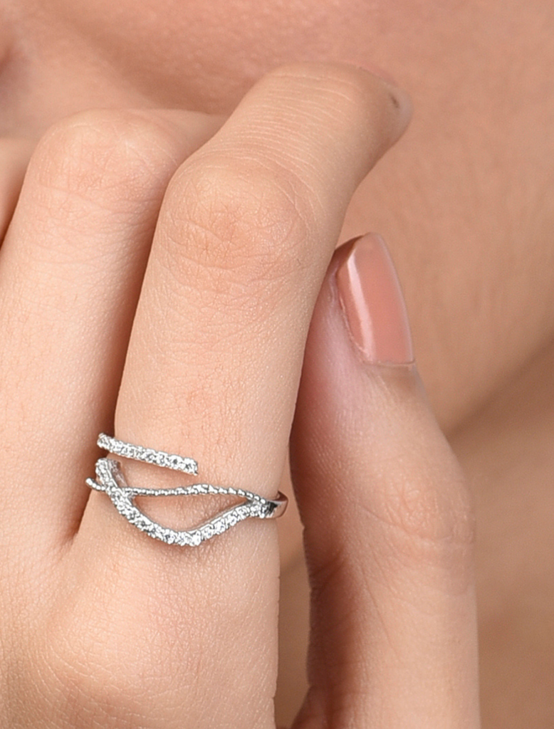 925 Silver Almost Infinity Ring