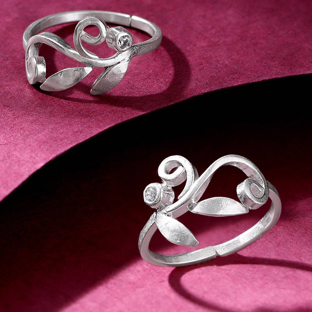 Silver 92.5 Toe Ring : U080SO03TR0317