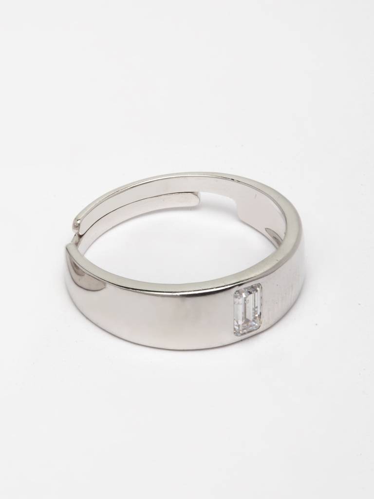 Pure 925 Sterling Silver Franco Adjustable Ring Gift For Men And Boys : CSCPLR1_M