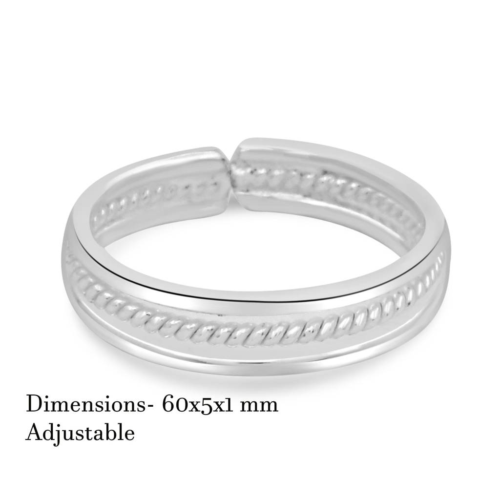 925 Pure Silver Toe Ring-Toer1005 : TOER1005