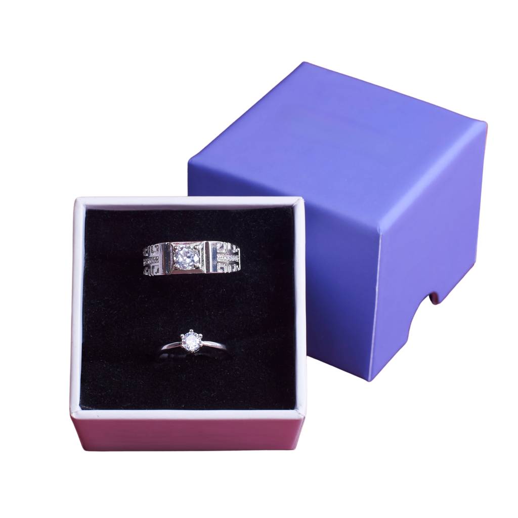 Unity Solitaire Couple Ring For Him & Her : RC24340-S