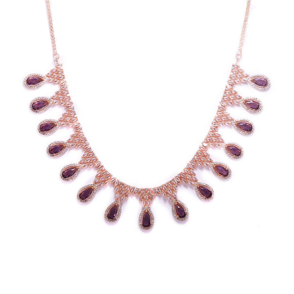 Glowing Droplet Necklace Set : NR023