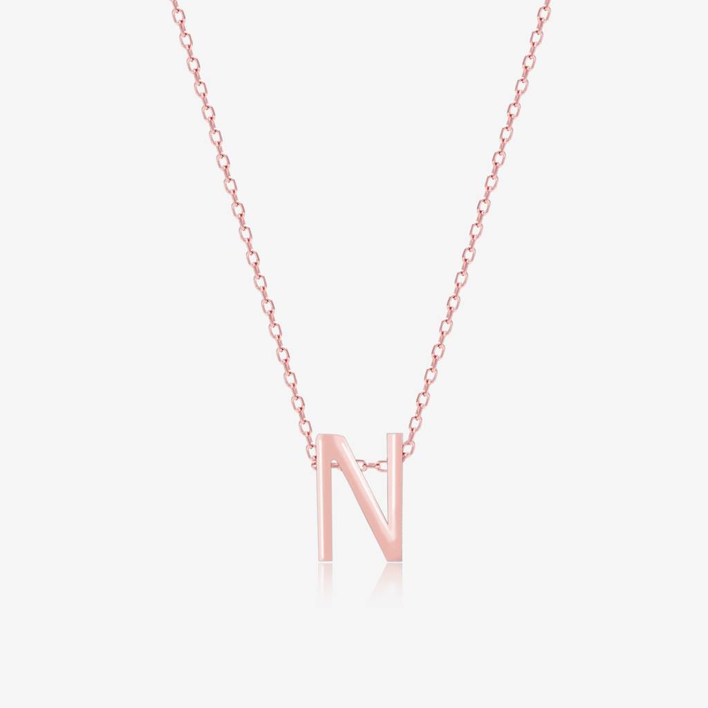 Noble N Initial Necklace : GIN144