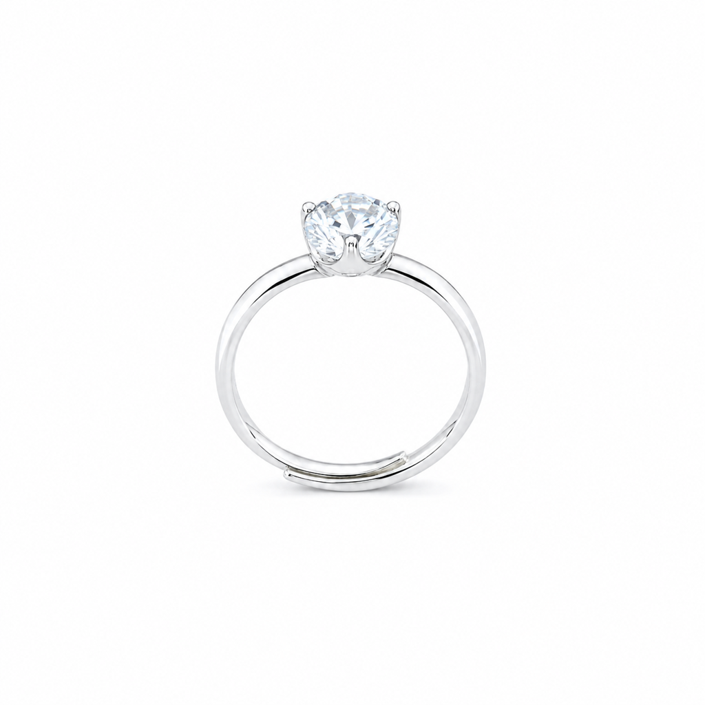925 Silver Elegant Solitaire Ring : LR23345