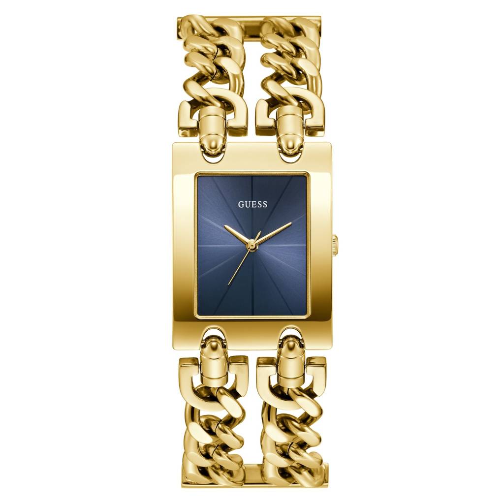 Guess Rectangle 28Mm Blue Dial Analog Women Watch - Gw0740L3 : GW0740L3