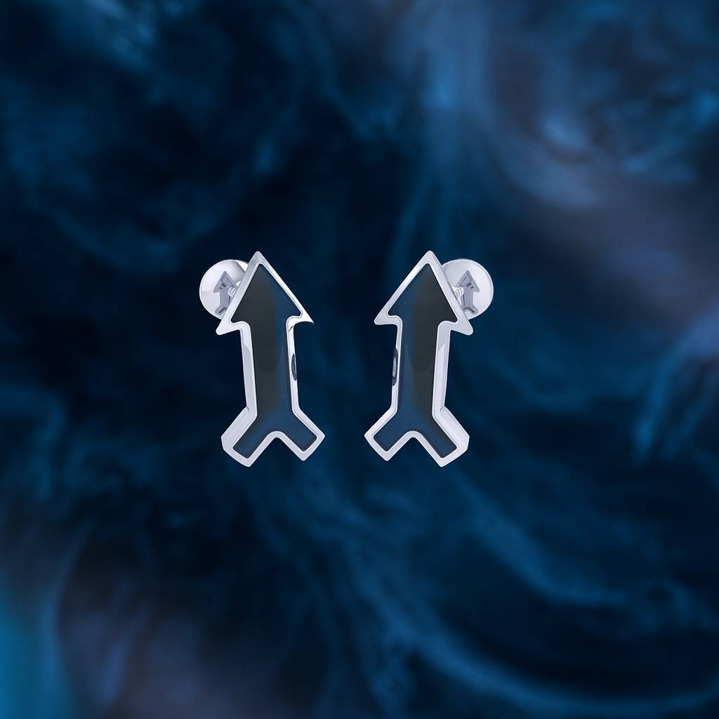 925 Pure Silver Arrow Stud Earrings : TWP1352