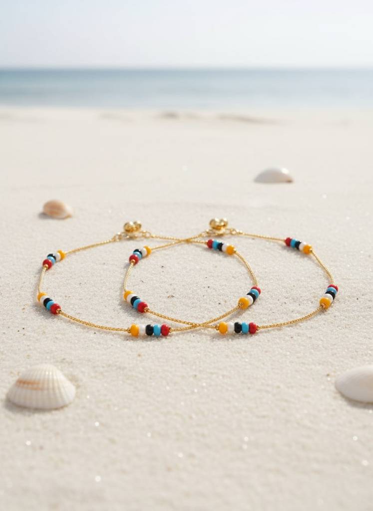 Beach Baatli Anklets : COLORANK1641