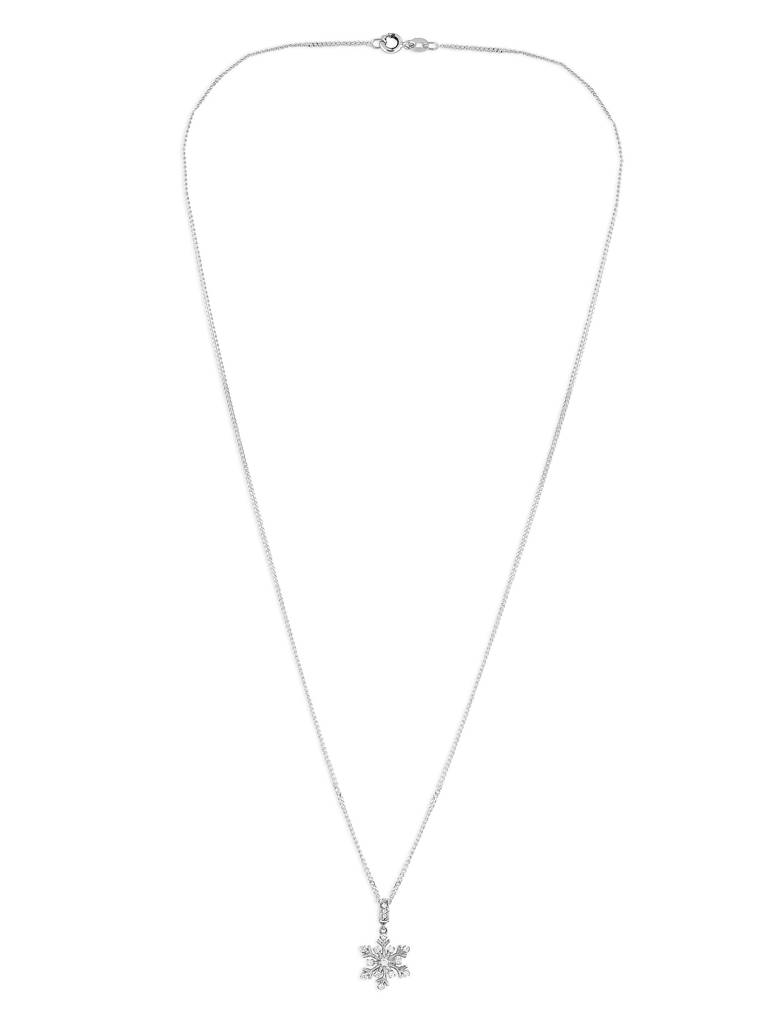 925 Silver Snowflake Pendant