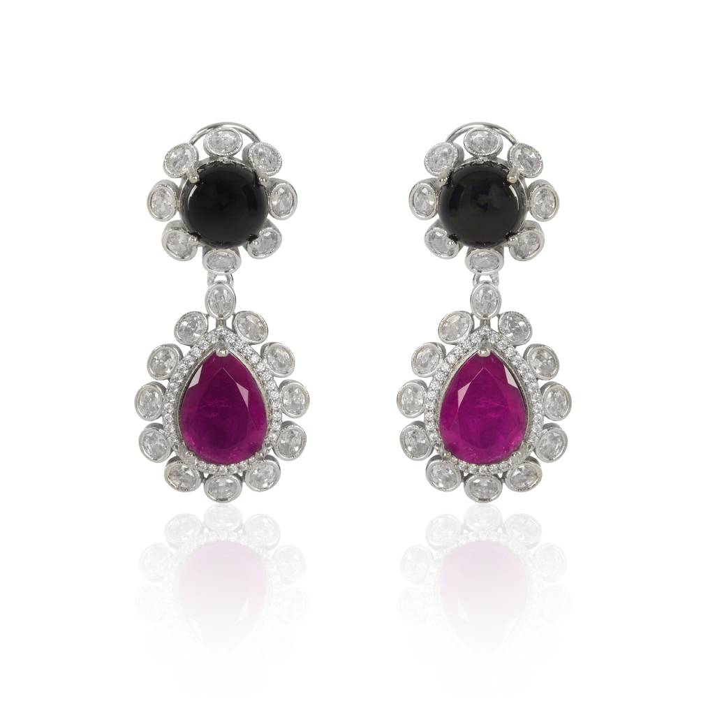Royal Sapphire Drop Earrings : IE1141A
