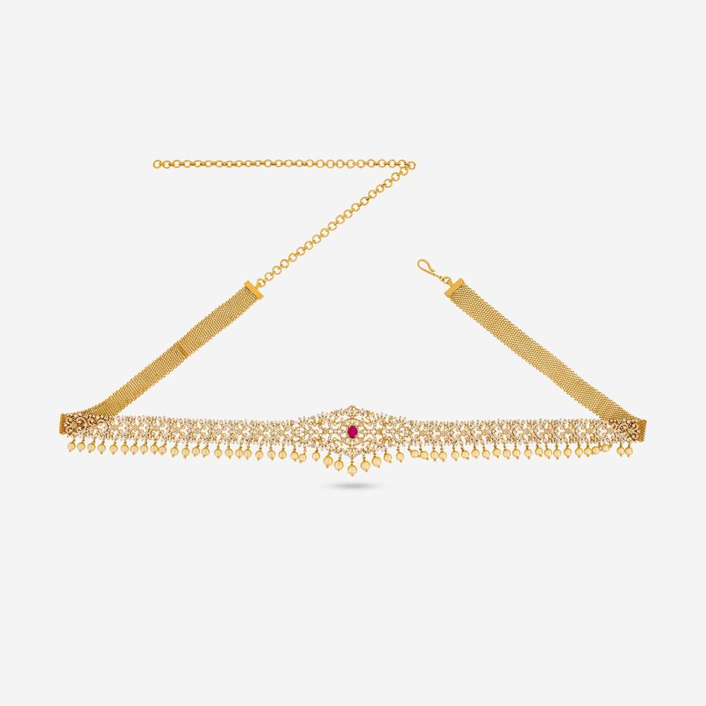 Gold Plated - Bridesmaid Zircon Belt - 462527 : 462527
