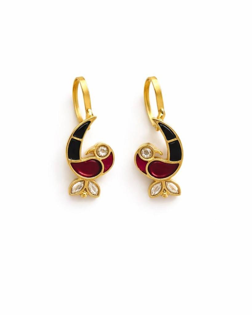 Mayura Enamel Bird Ear Cuff : sm08