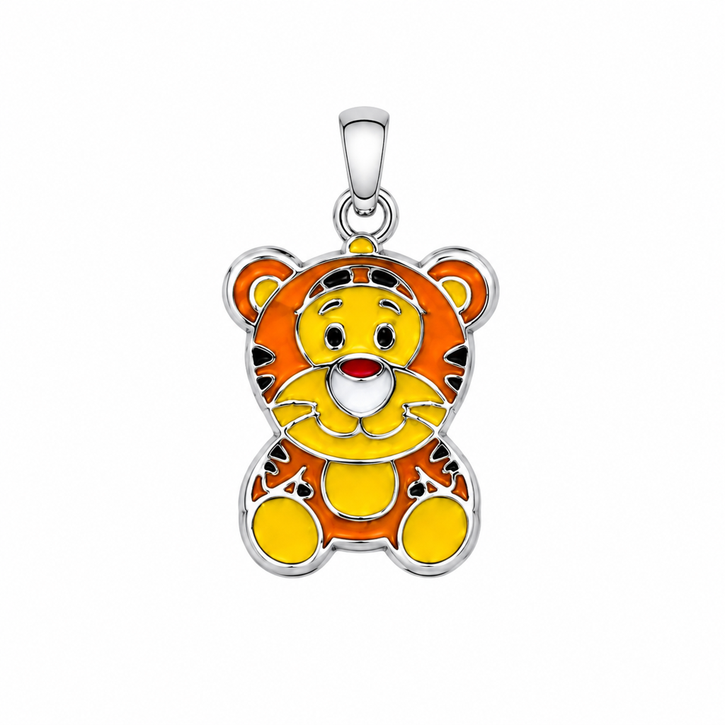 925 Silver Tiny Tiger Kids Necklace : PH05965