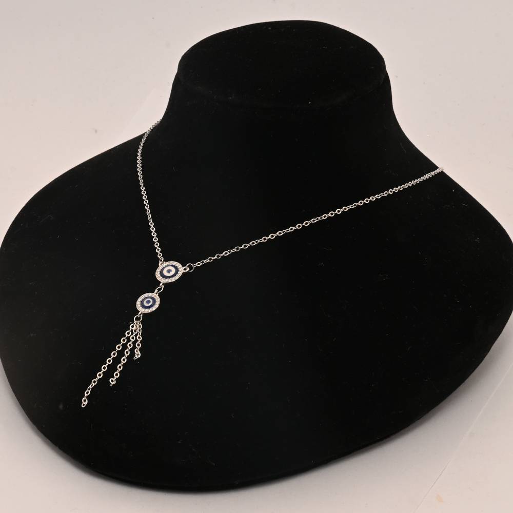 925 Pure Silver Evil Eye Chain Pendant : CP1026