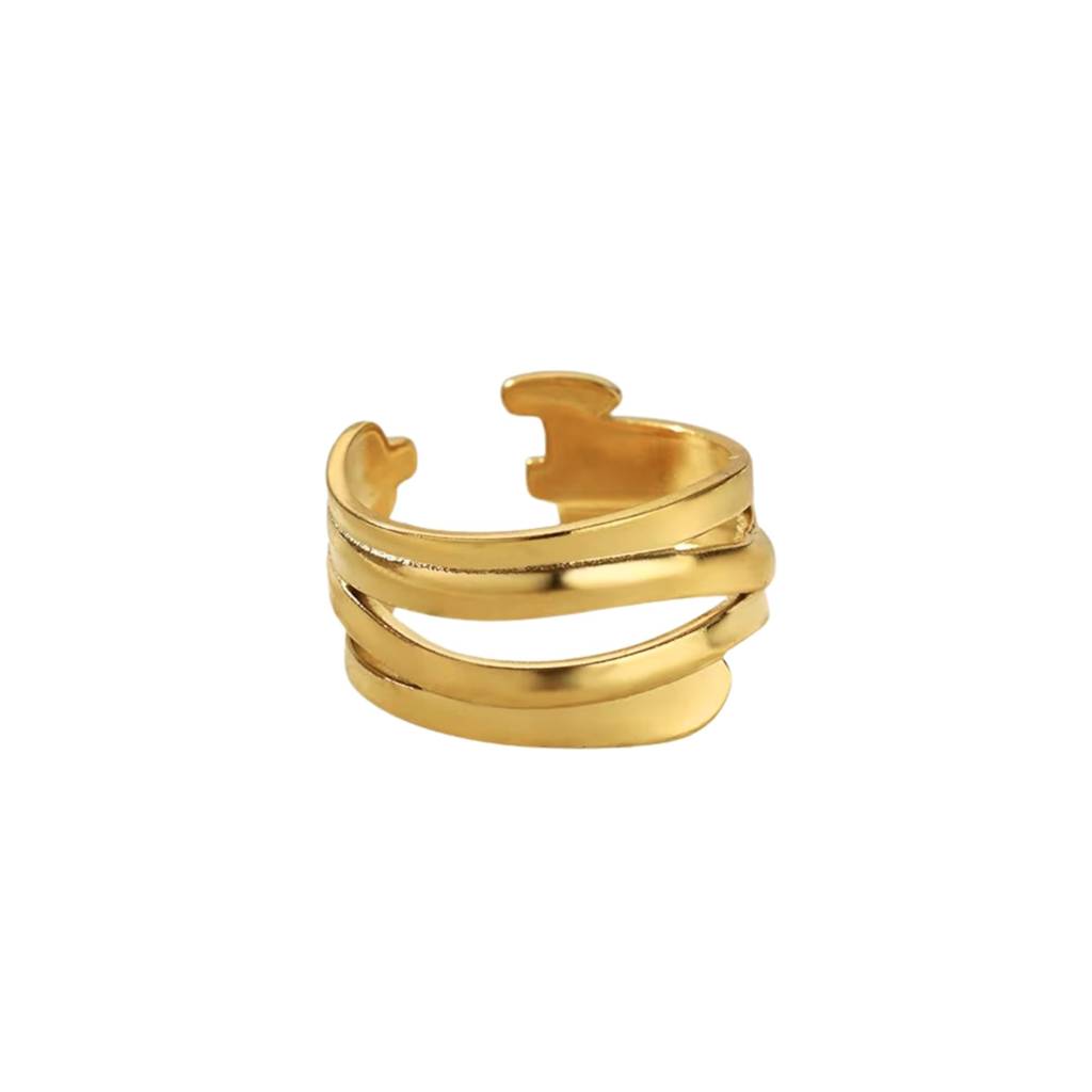 Two Layer Fancy Ring : RG_SS_2lyrPlain_Gld