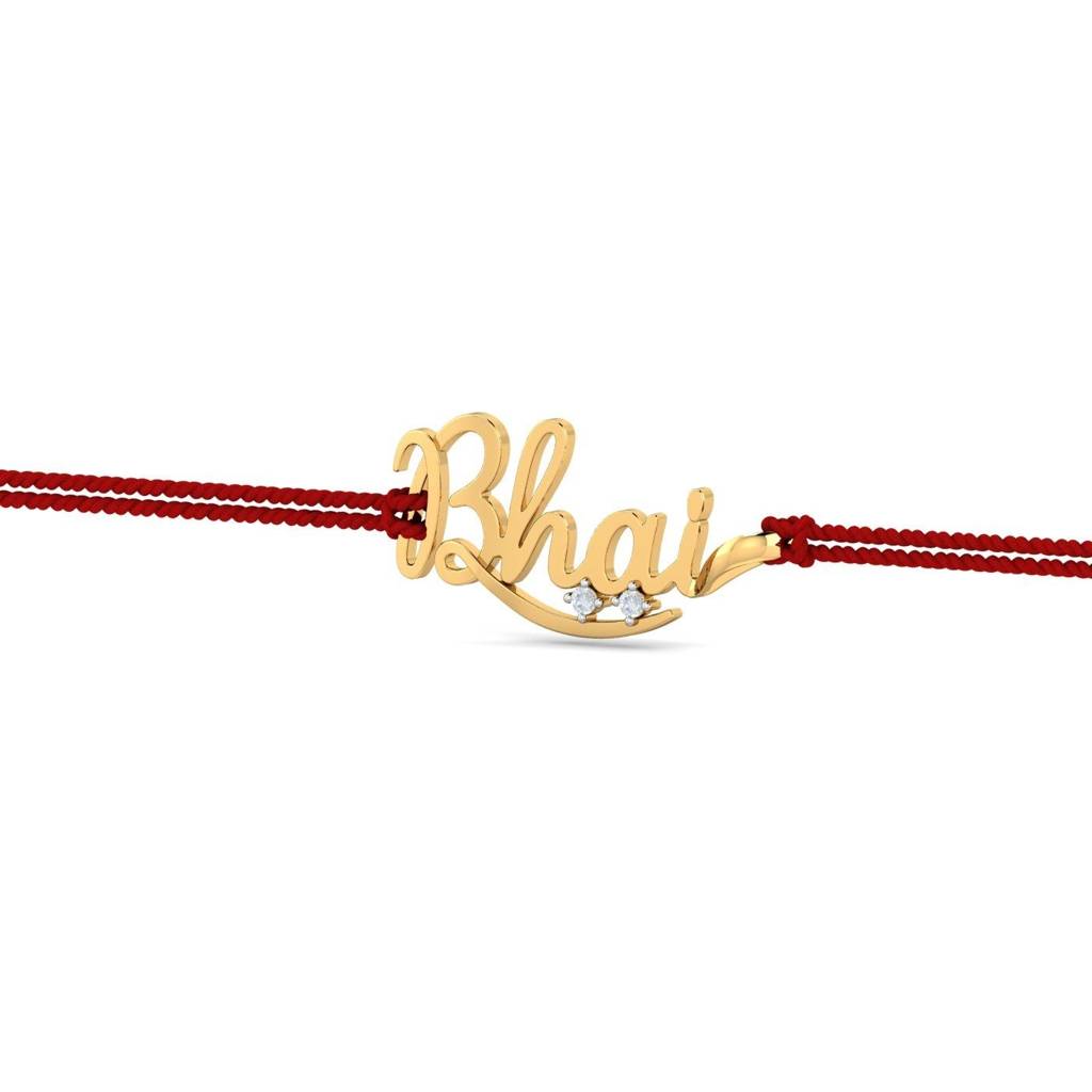 9K Yellow Gold Bhai Rakhi Cum Pendant : RA2010_9K